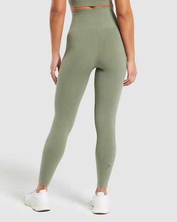 Ribbed Cotton Seamless Leggings