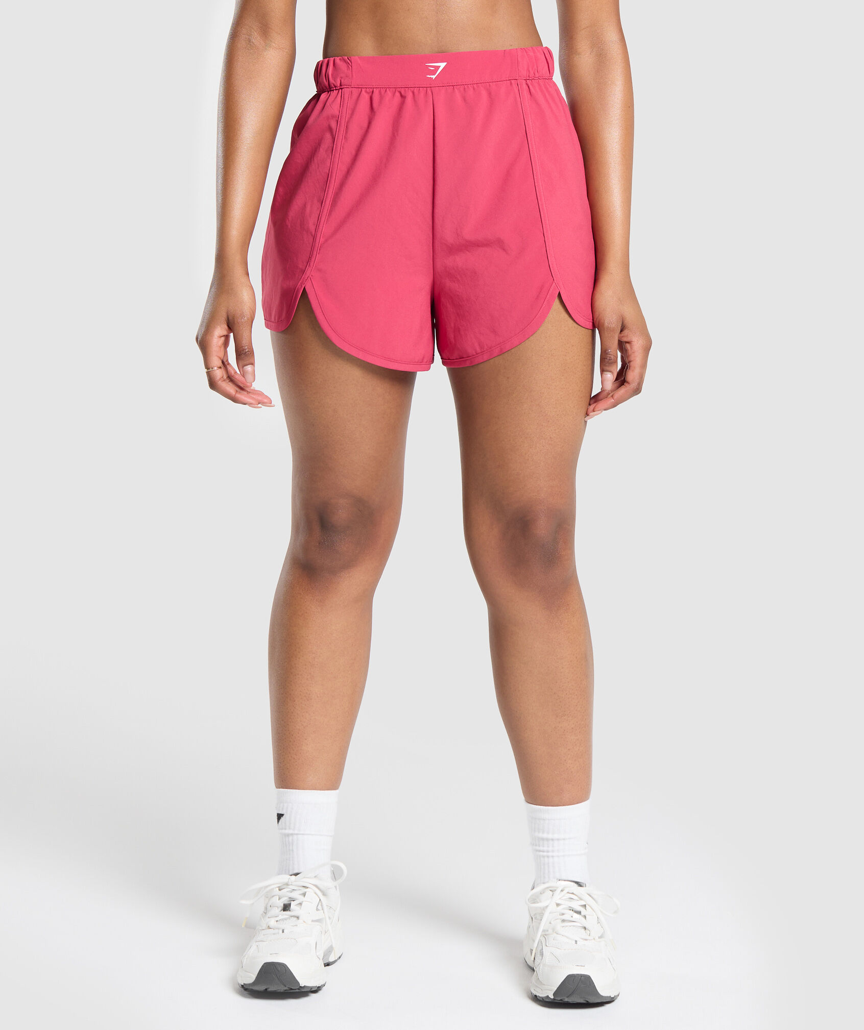 Scallop Hem Shaped Short