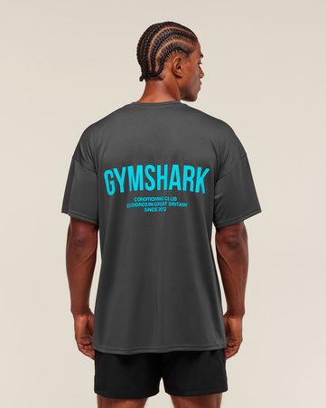 تيشيرت بقصة فضفاضة ونقشة كونديشنينج كلوب