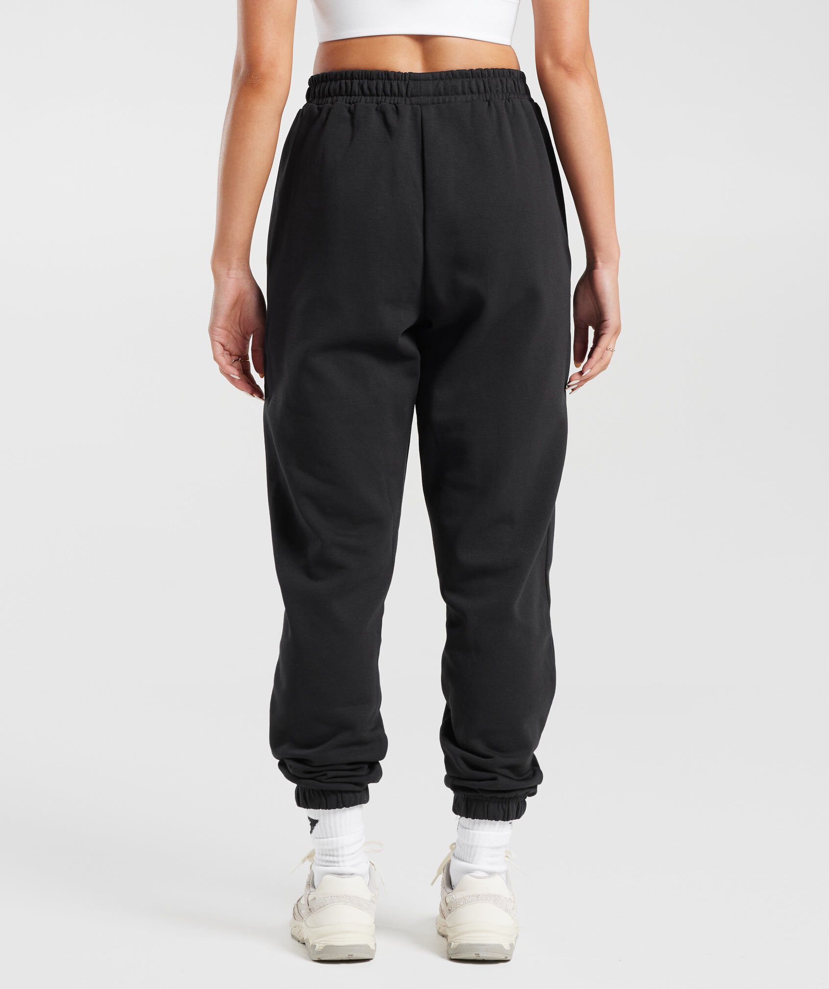 Fleece joggers black outlet