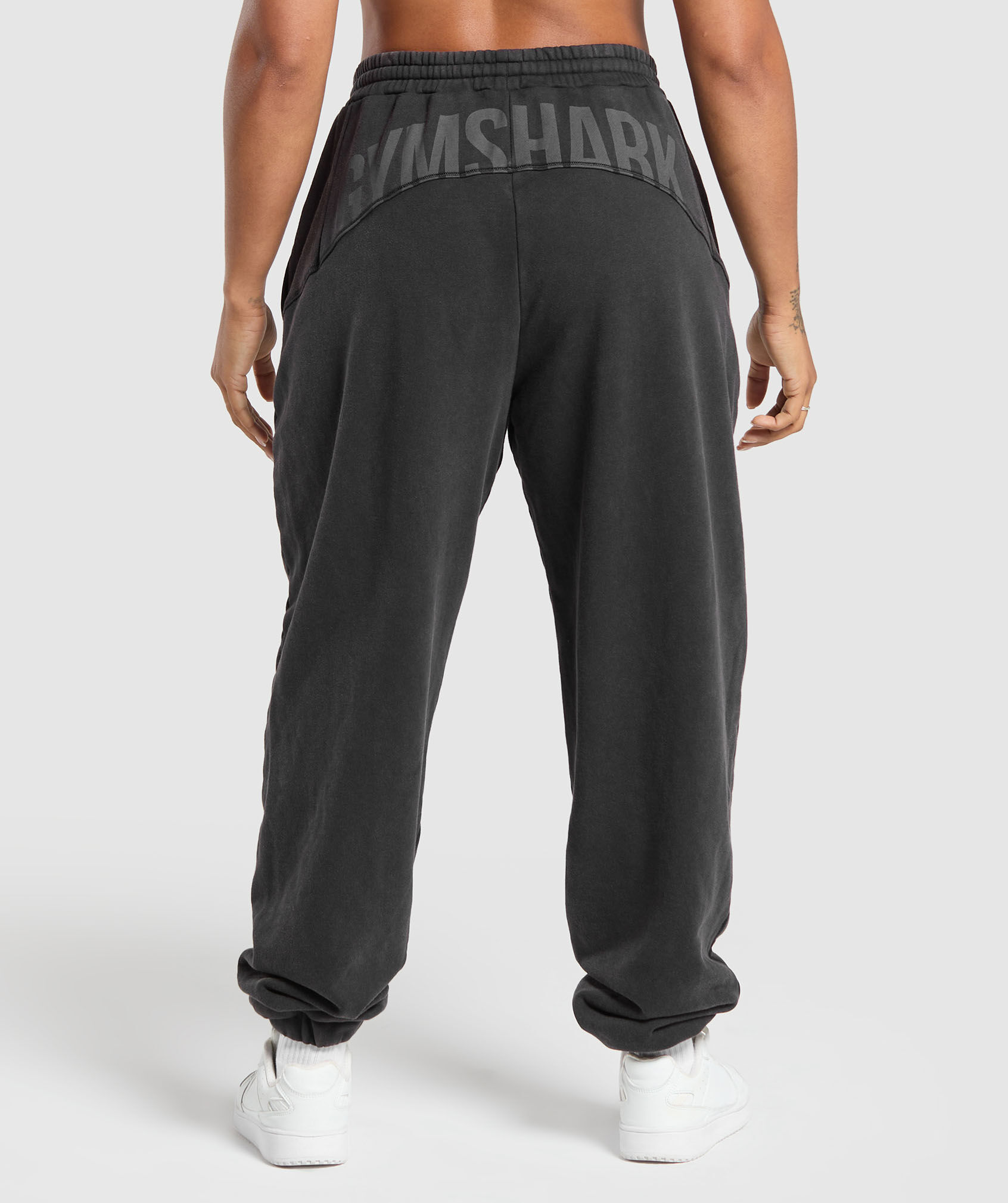 Shop Gymshark Power Washed Joggers Black Acid Wash Gymshark Dubai UAE