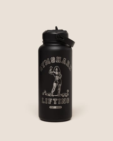 Metal Insulated 1L Bottle with Straw