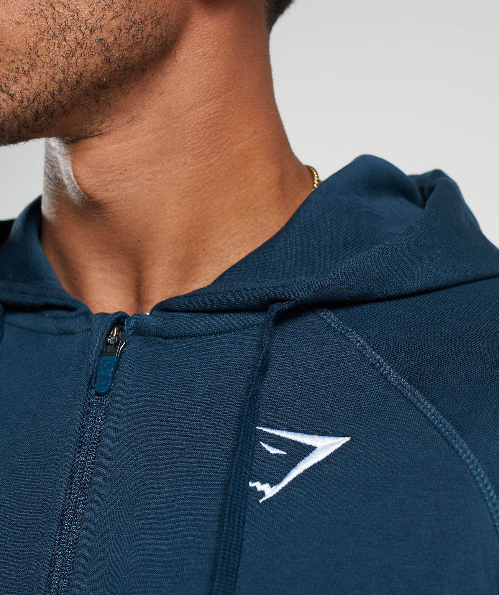 Crest Zip Up Hoodie