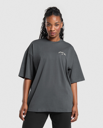 Lifting Oversized Graphic Baggy Tee