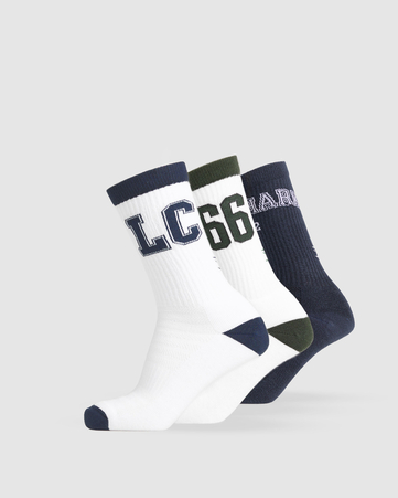 Collegiate Crew Sock 3pack