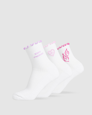 Frill Midi Sock 3pack