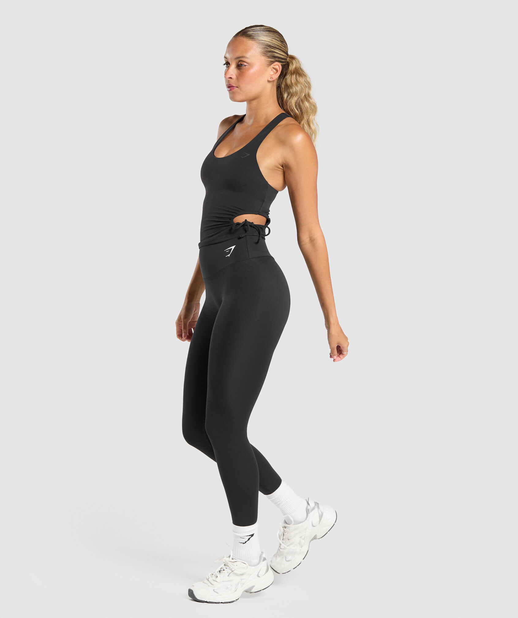 Ruched Side Shelf Tank