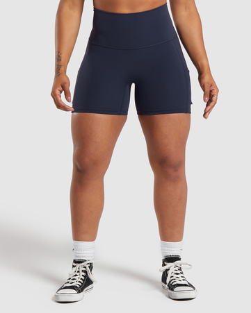 Legacy Logo Tight Shorts:Heavy Blue:L