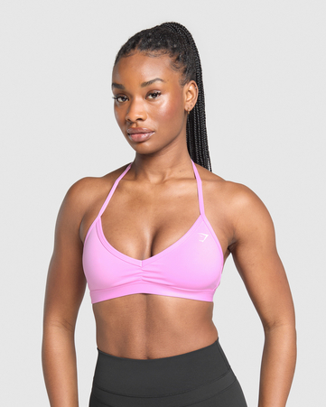 حمالة صدر رياضية بتصميم بسيط برباط حول العنق