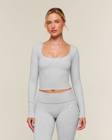 CottonMove Midi Long Sleeve Top