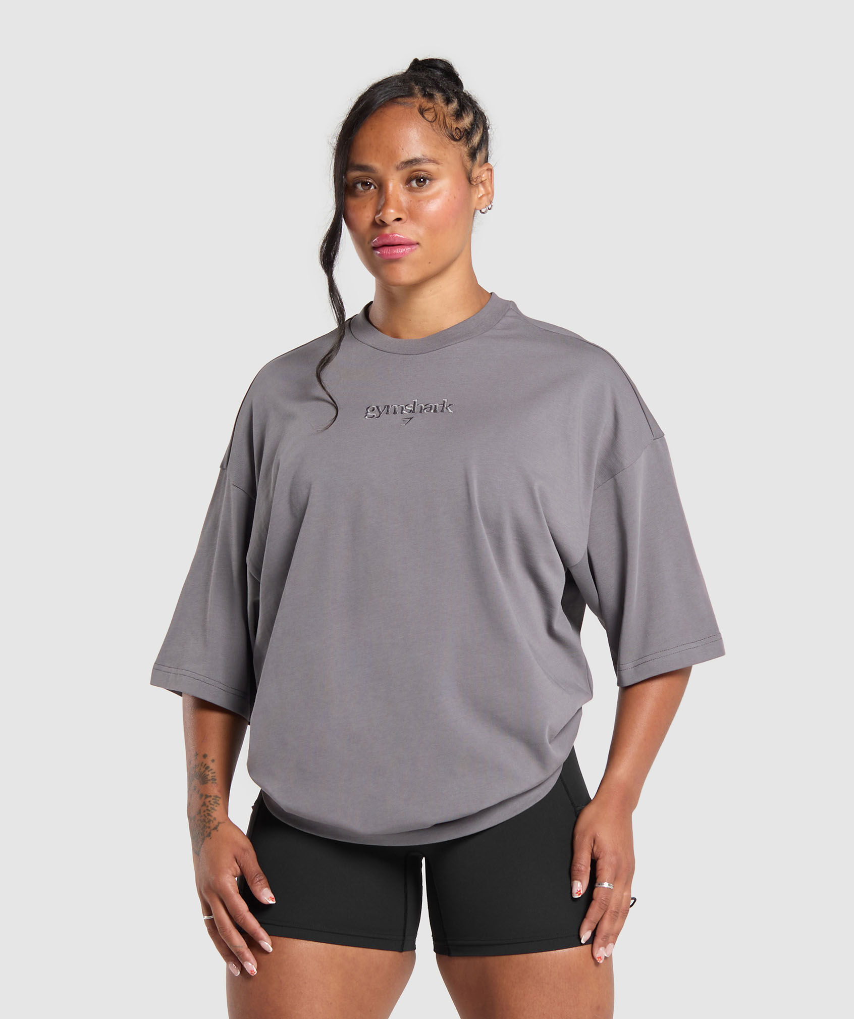 Embroidered Gymshark Oversized T-Shirt