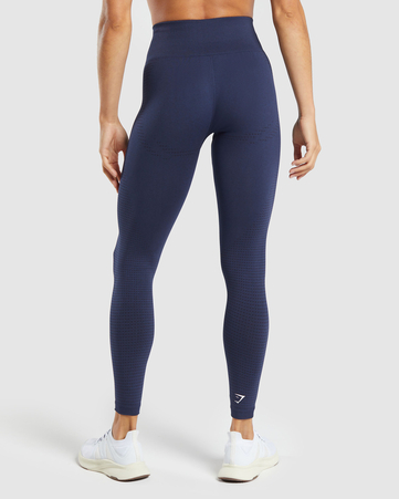 Vital Seamless Leggings:Heavy Blue/ Marl:L