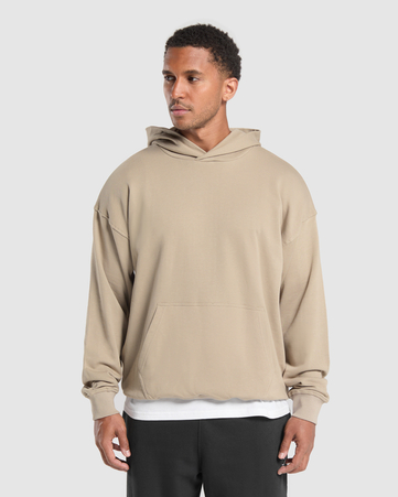 Rest Day Essentials Hoodie:Sand Brown:XXL