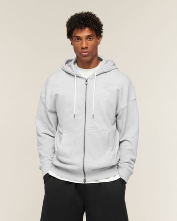 Campus Crest Zip Through Hoodie