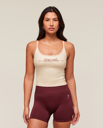 Ribbed Cotton Midi Shelf Tank