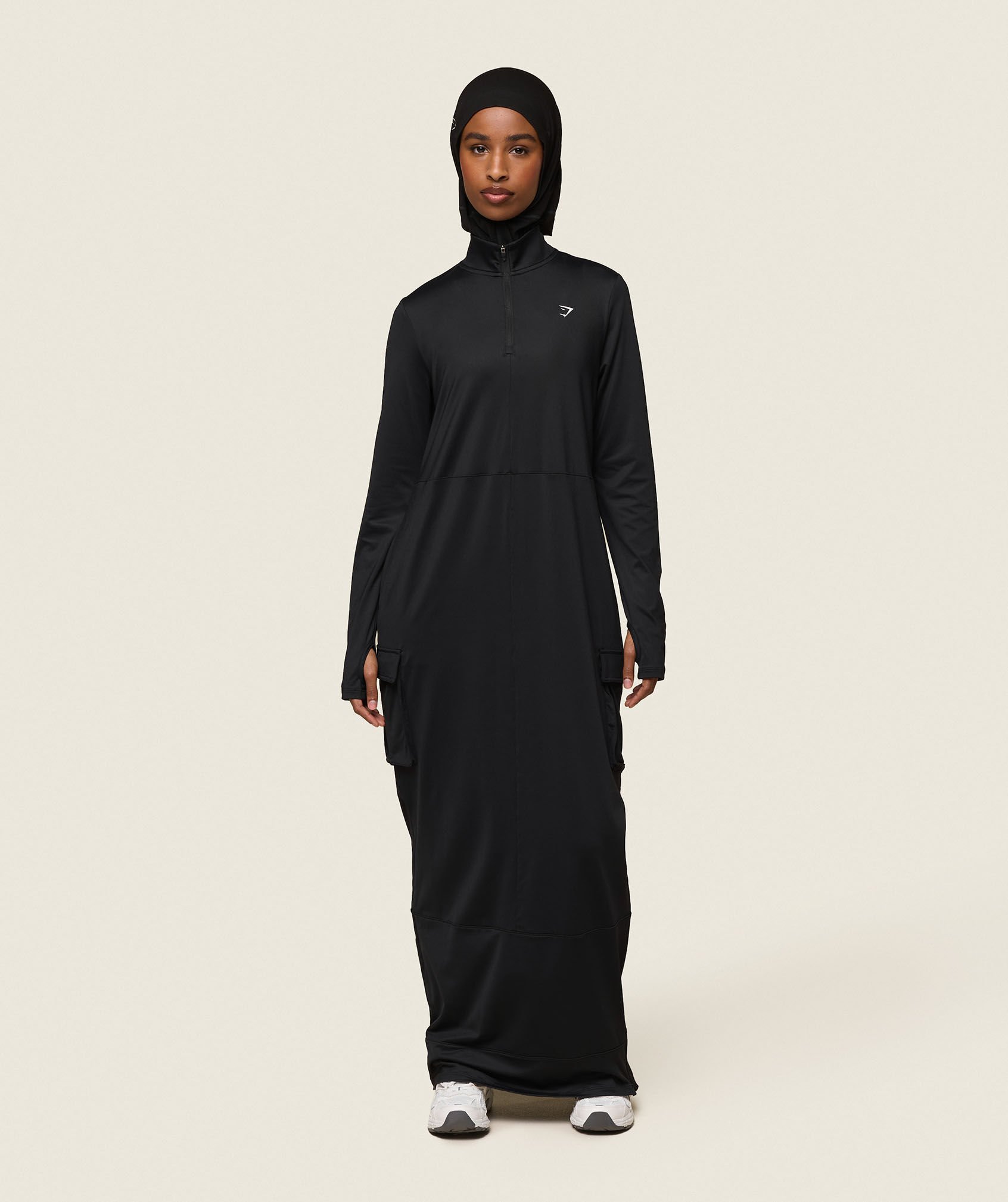 Shop GS x Leana Deeb Abaya Black - Gymshark Oman