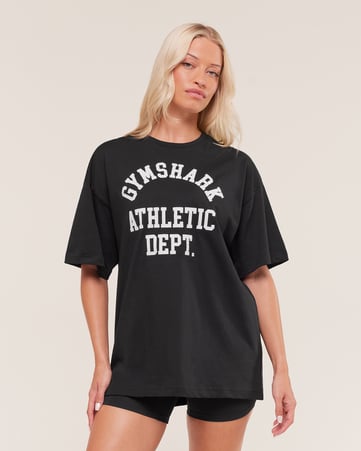 Athletic Department Oversized Graphic T-Shirt