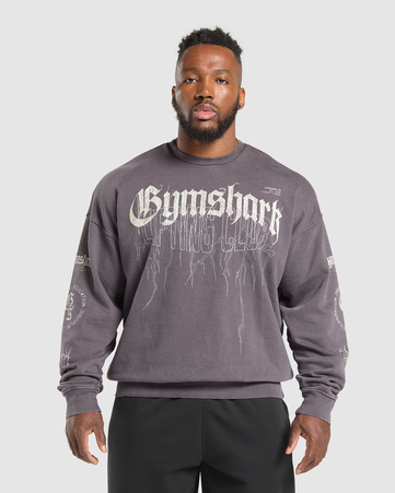 Distressed Graphic Crew