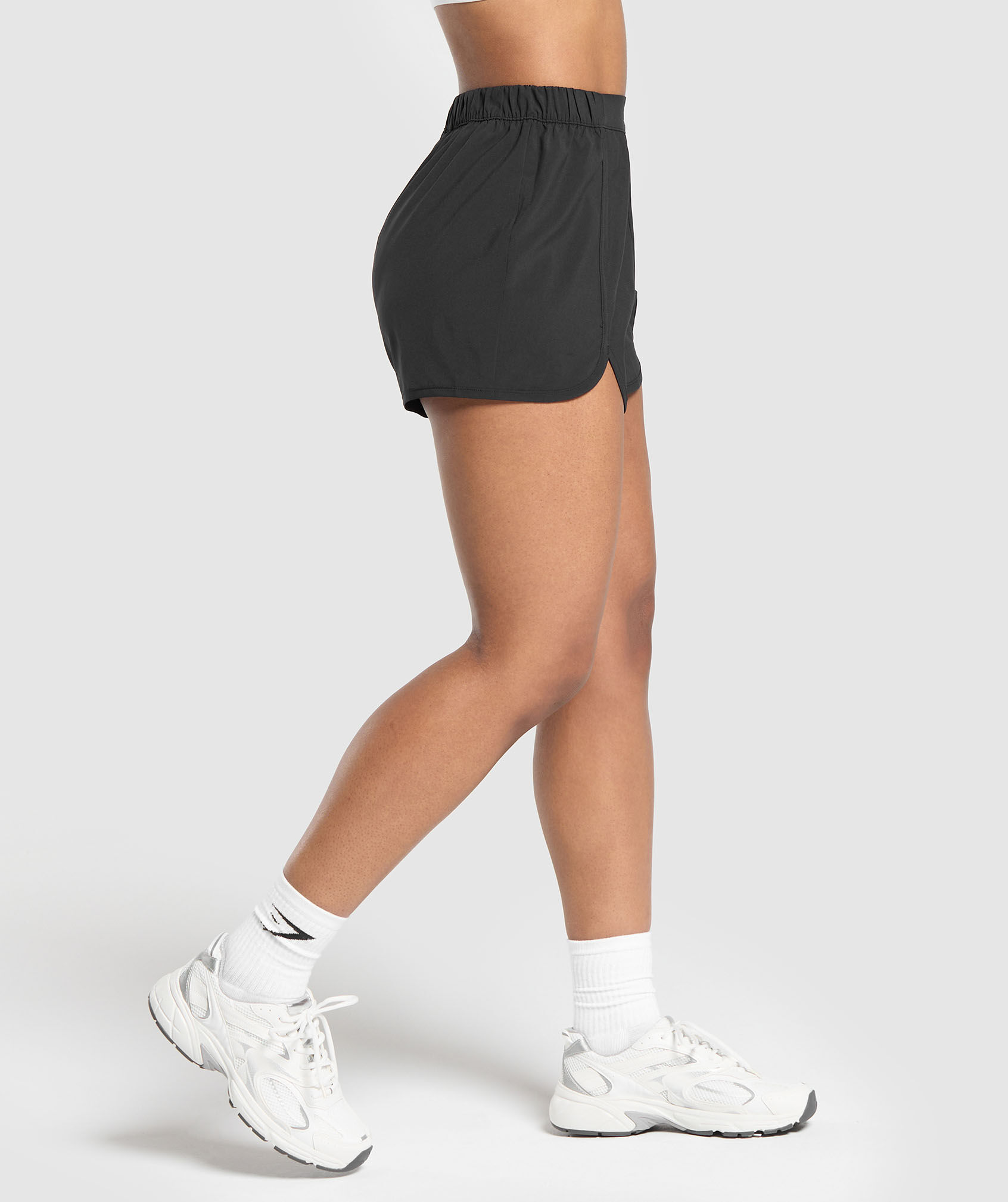 Scallop Hem Shaped Short