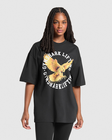 Eagle Gymshark Lifting Oversized Graphic T-Shirt