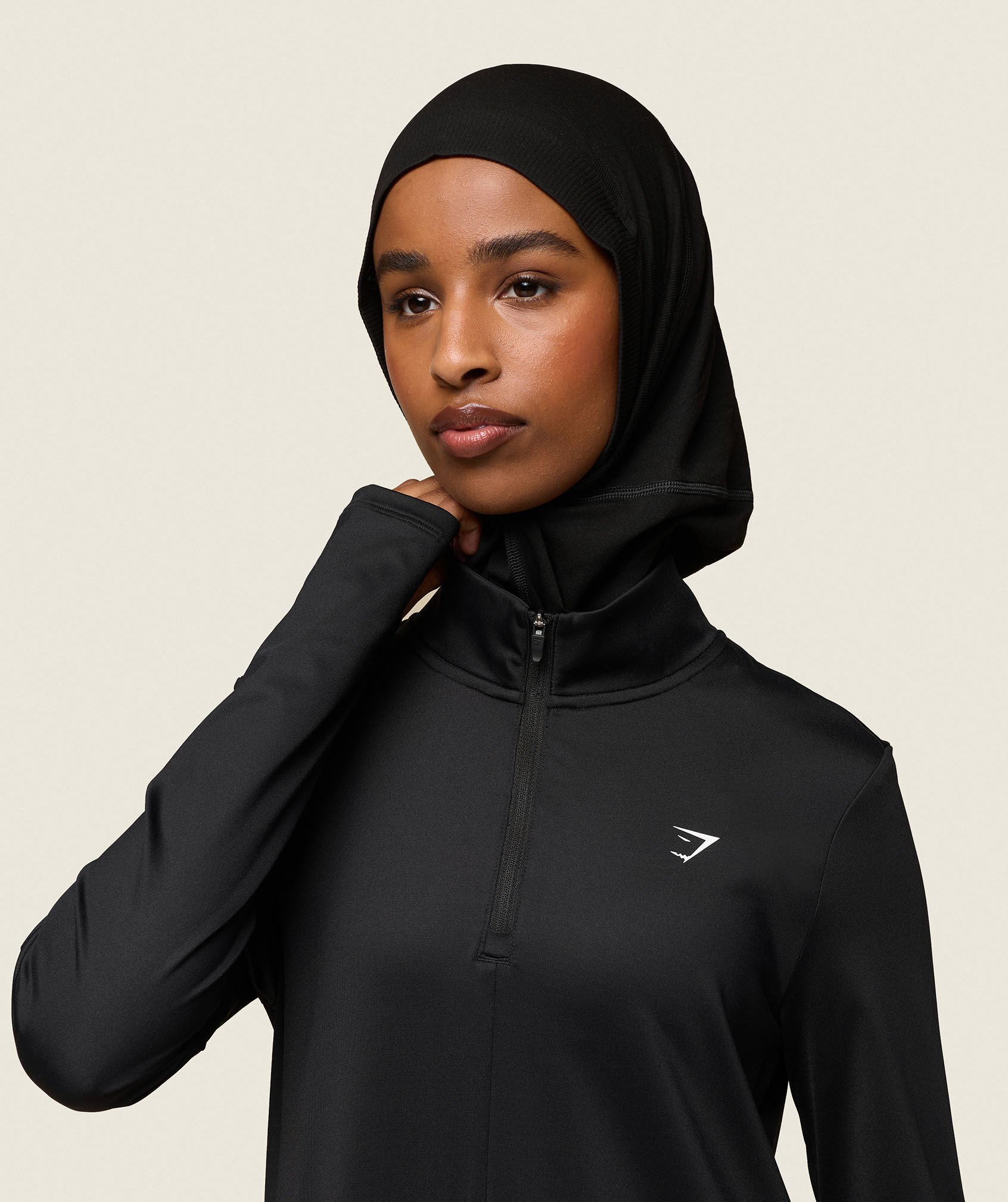 Shop GS x Leana Deeb Abaya Black - Gymshark Oman
