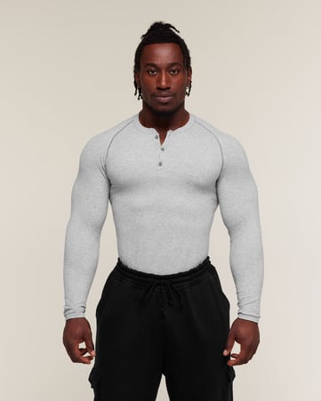 Cotton Seamless Henley
