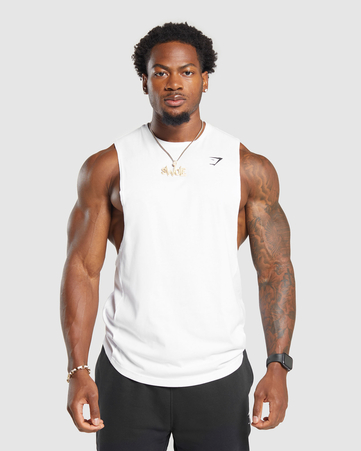 بلوزة رياكت بلا أكمام بفتحة ذراع واسعة