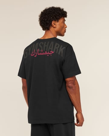 Power Overlay Oversized Graphic T-Shirt