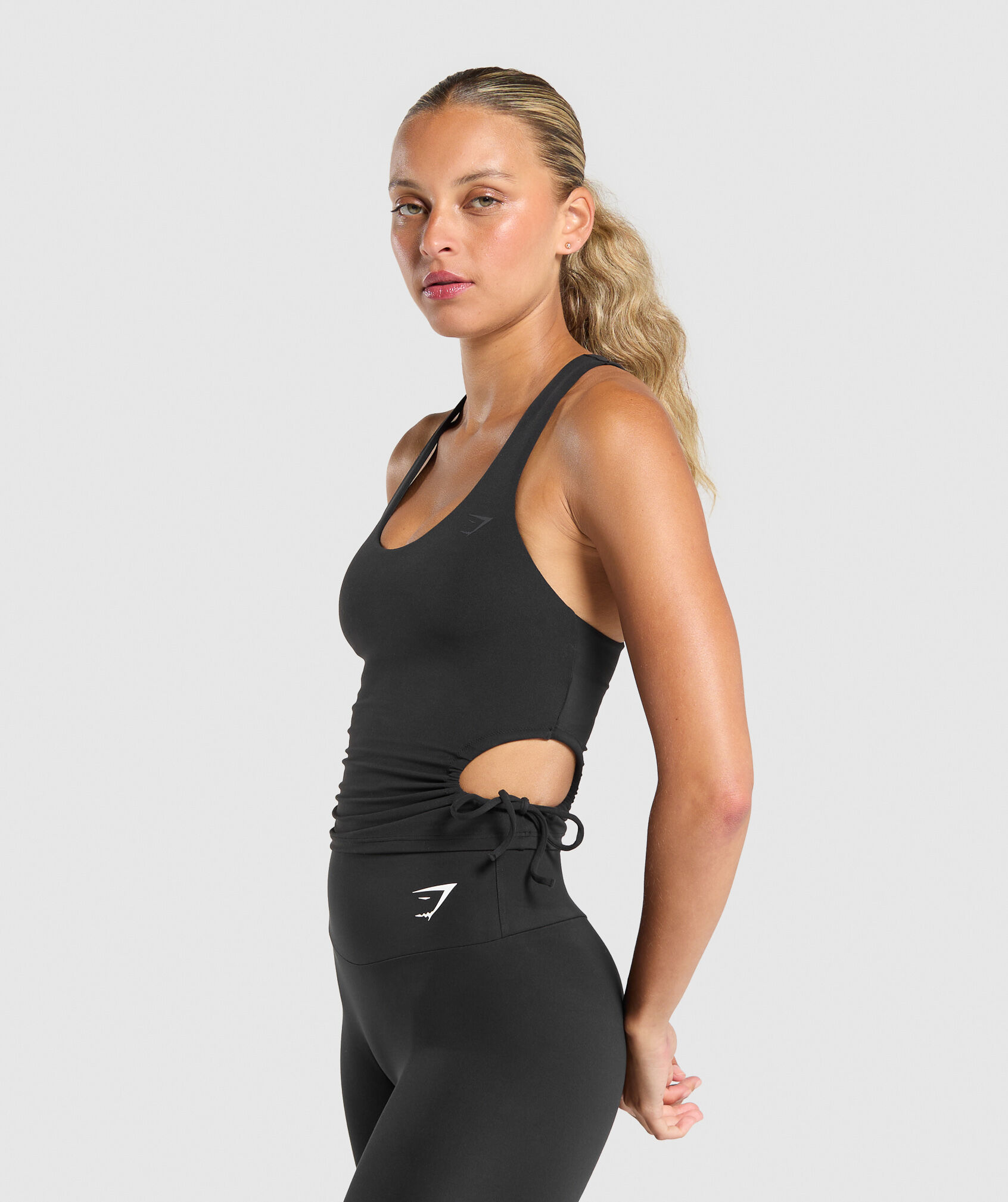 Ruched Side Shelf Tank