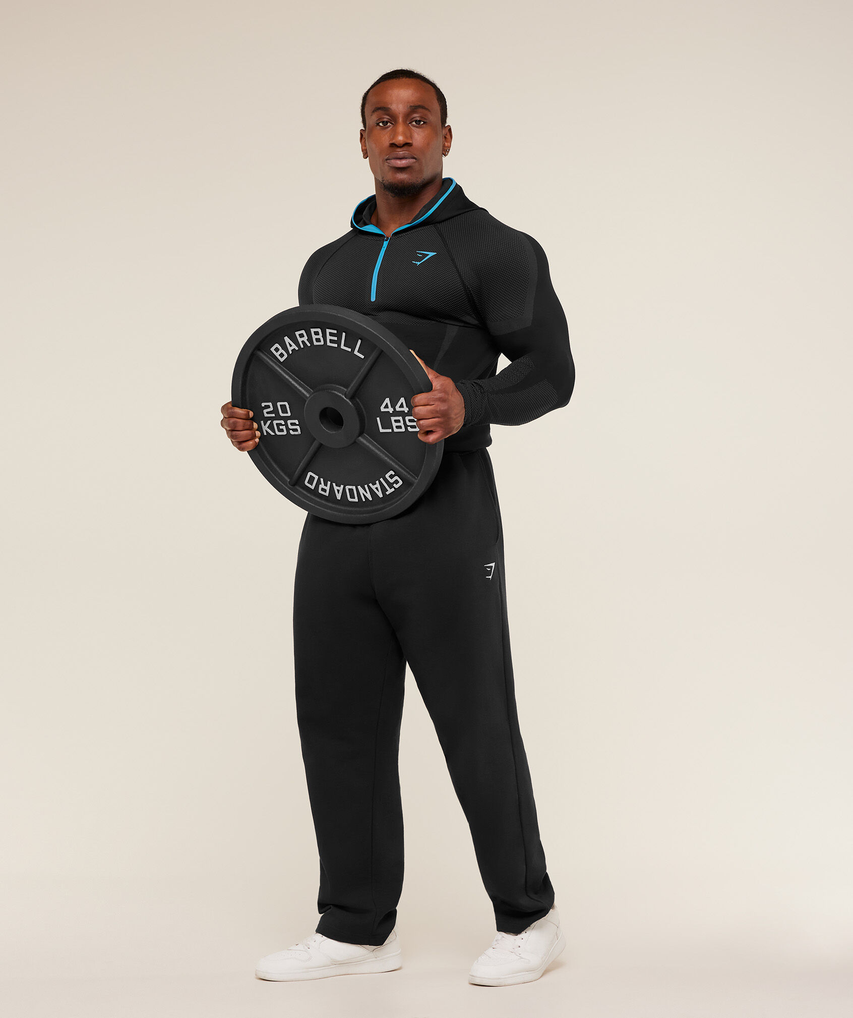  ONYX 5.0 SEAMLESS hoodie 【未開封】 Gymshark Onyx 5.0 Seamless 1/4 Zip Hoodie Black/Onyx Grey Logo