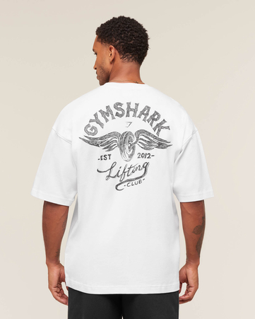 Flying Weights Graphic Oversized T-Shirt