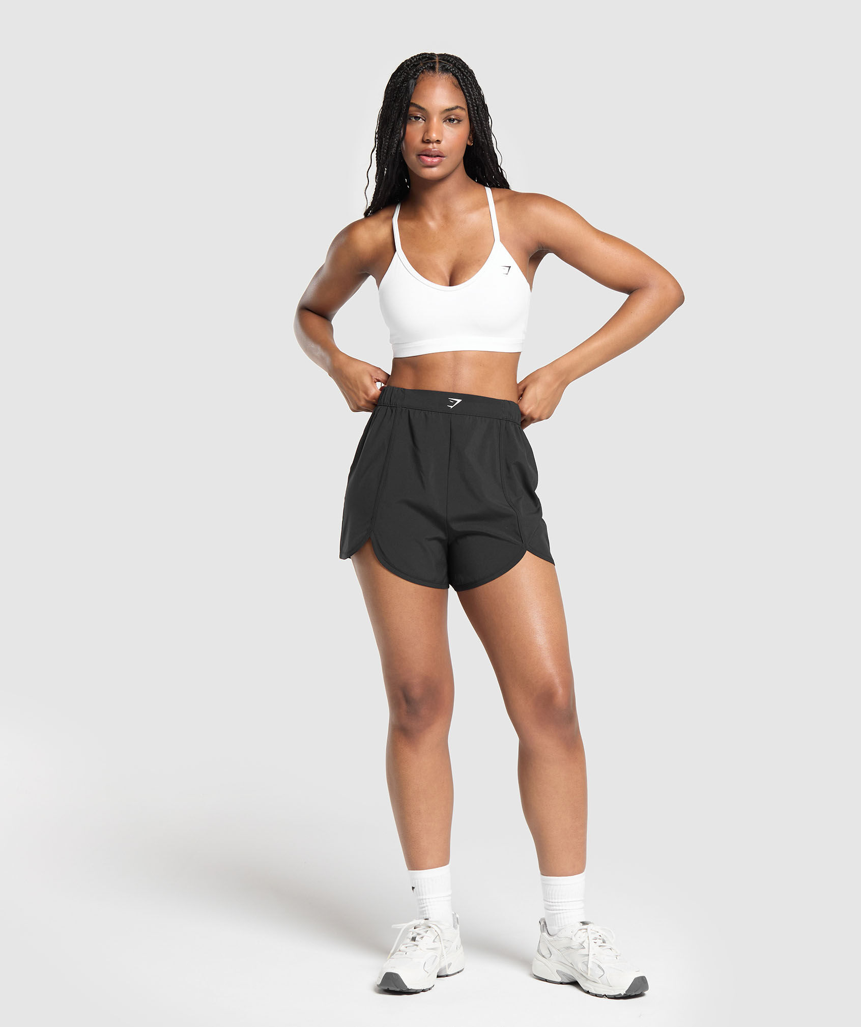 Scallop Hem Shaped Short