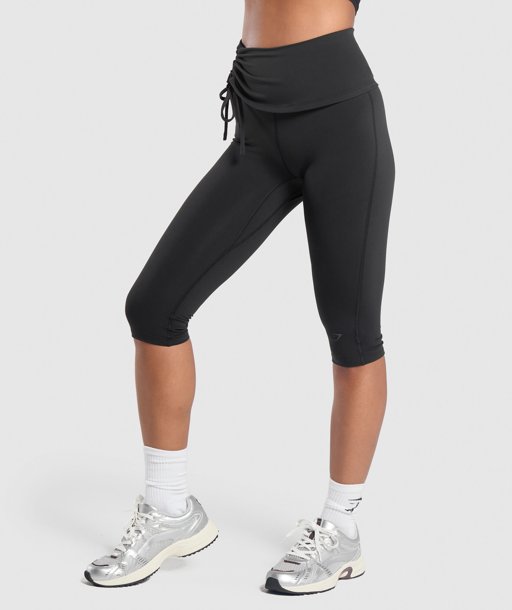 Ruched capri pants on sale