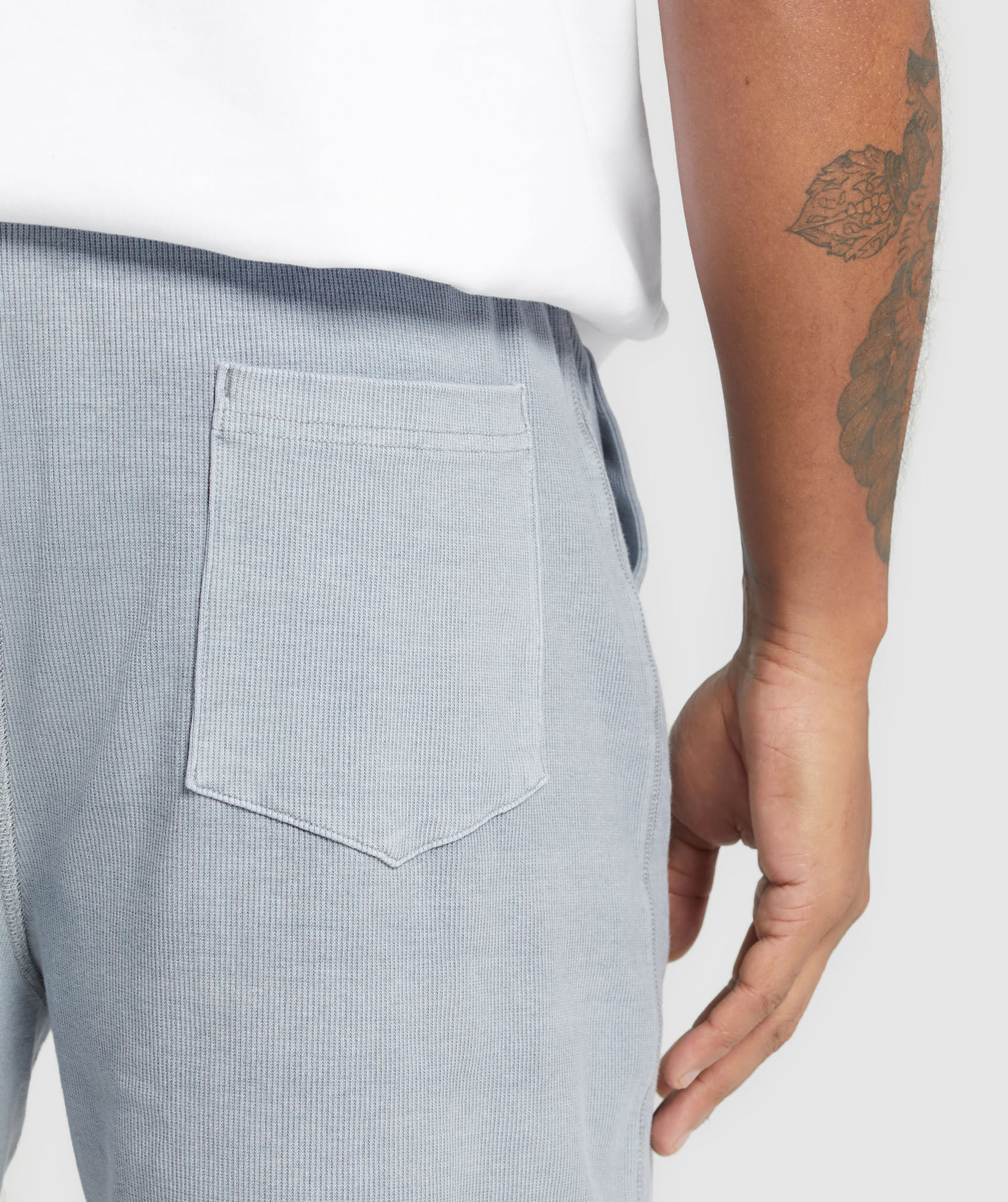 Ribbed grey joggers online