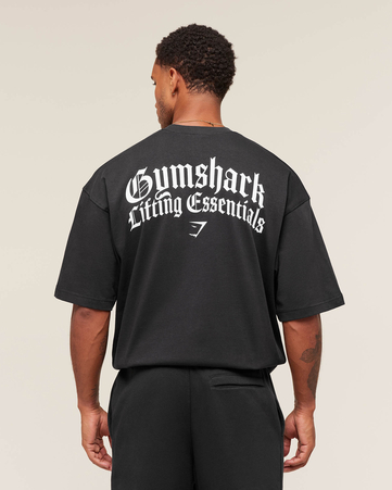 Lifting Essentials Gothic Graphic Oversized T-Shirt