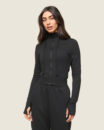 GS x Leana Deeb Hooded Midi Top