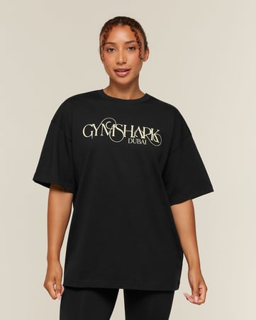 Curly Font Dubai Graphic T-Shirt