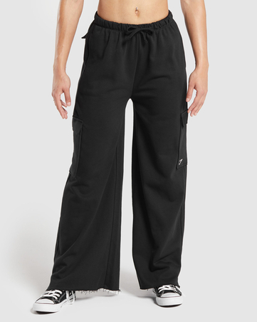 Lifting Cargo Cotton Pants:BLACK:L