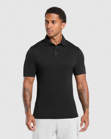 Flat Knit Polo Shirt