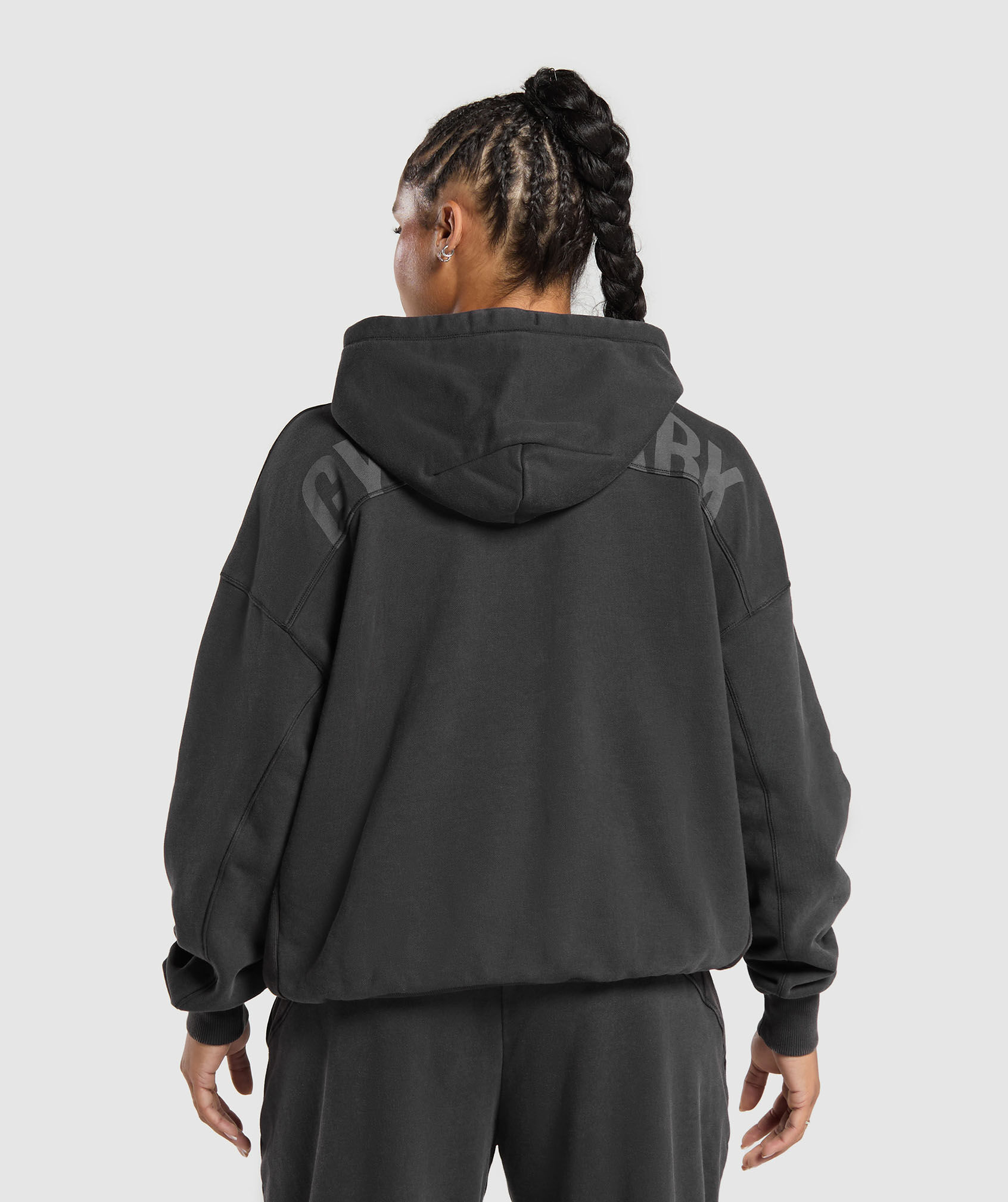 Power Oversized Zip Hoodie