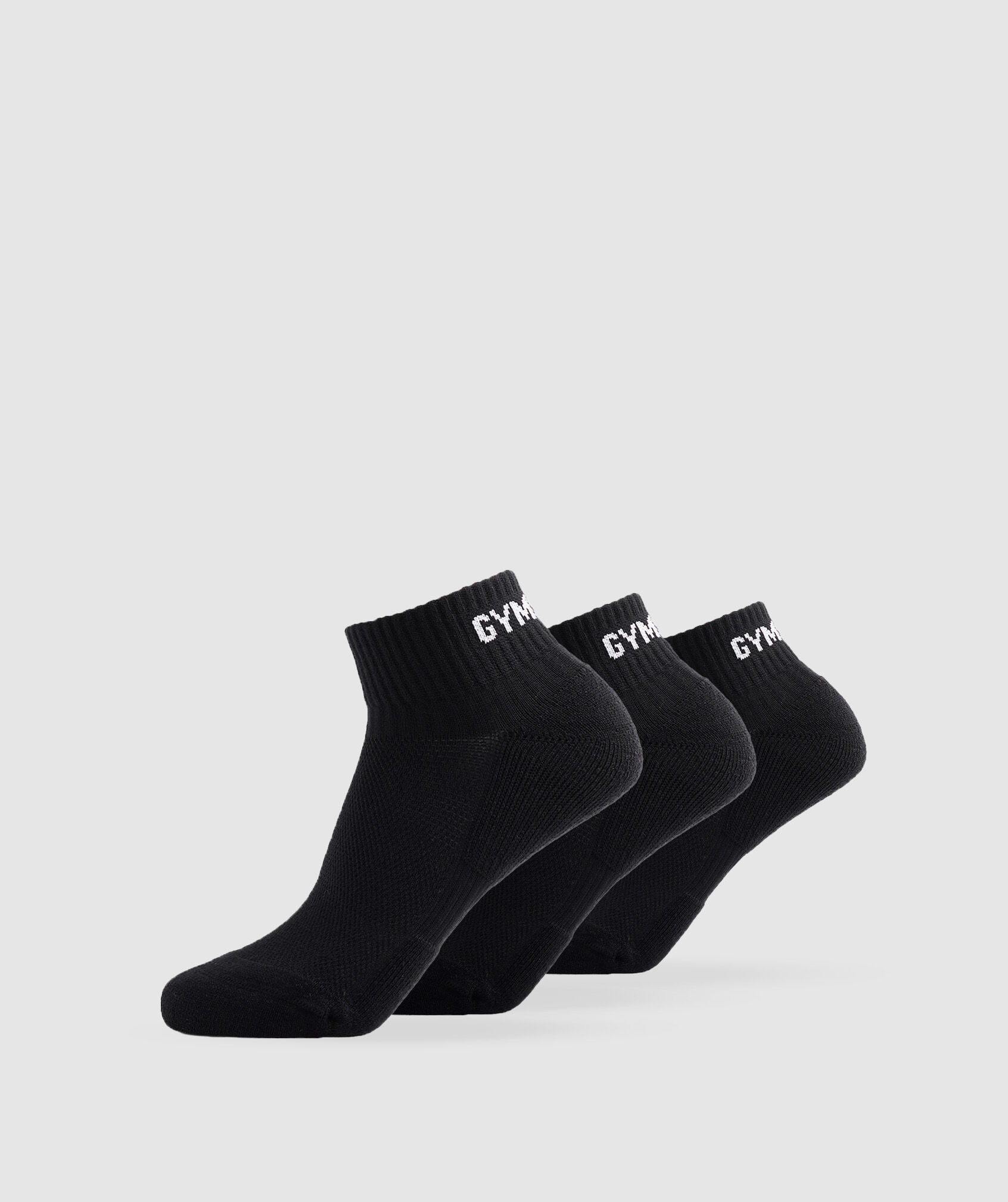 GS Jacquard Quarter Socks 3pack