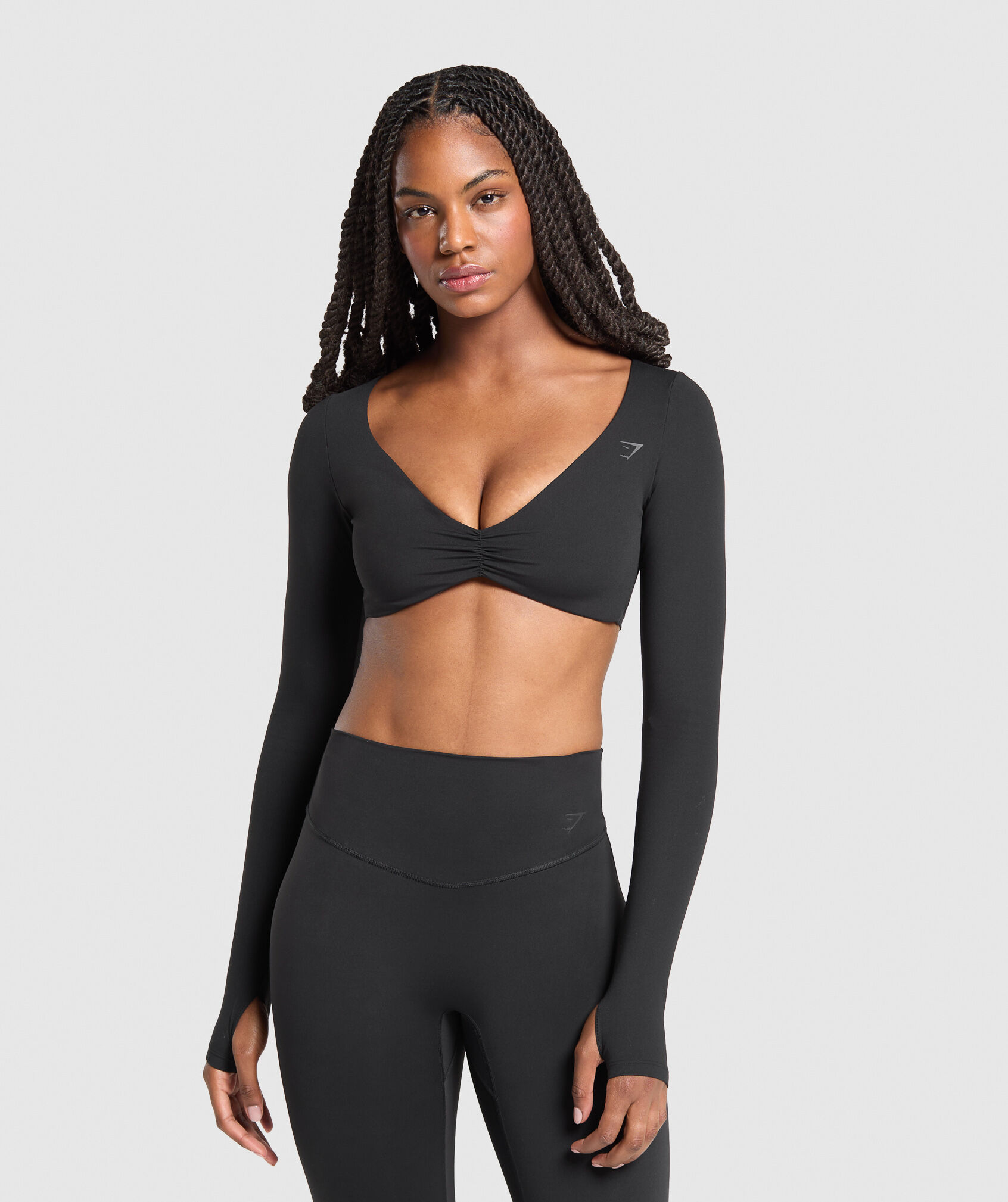 Twist Front Long Sleeve Top