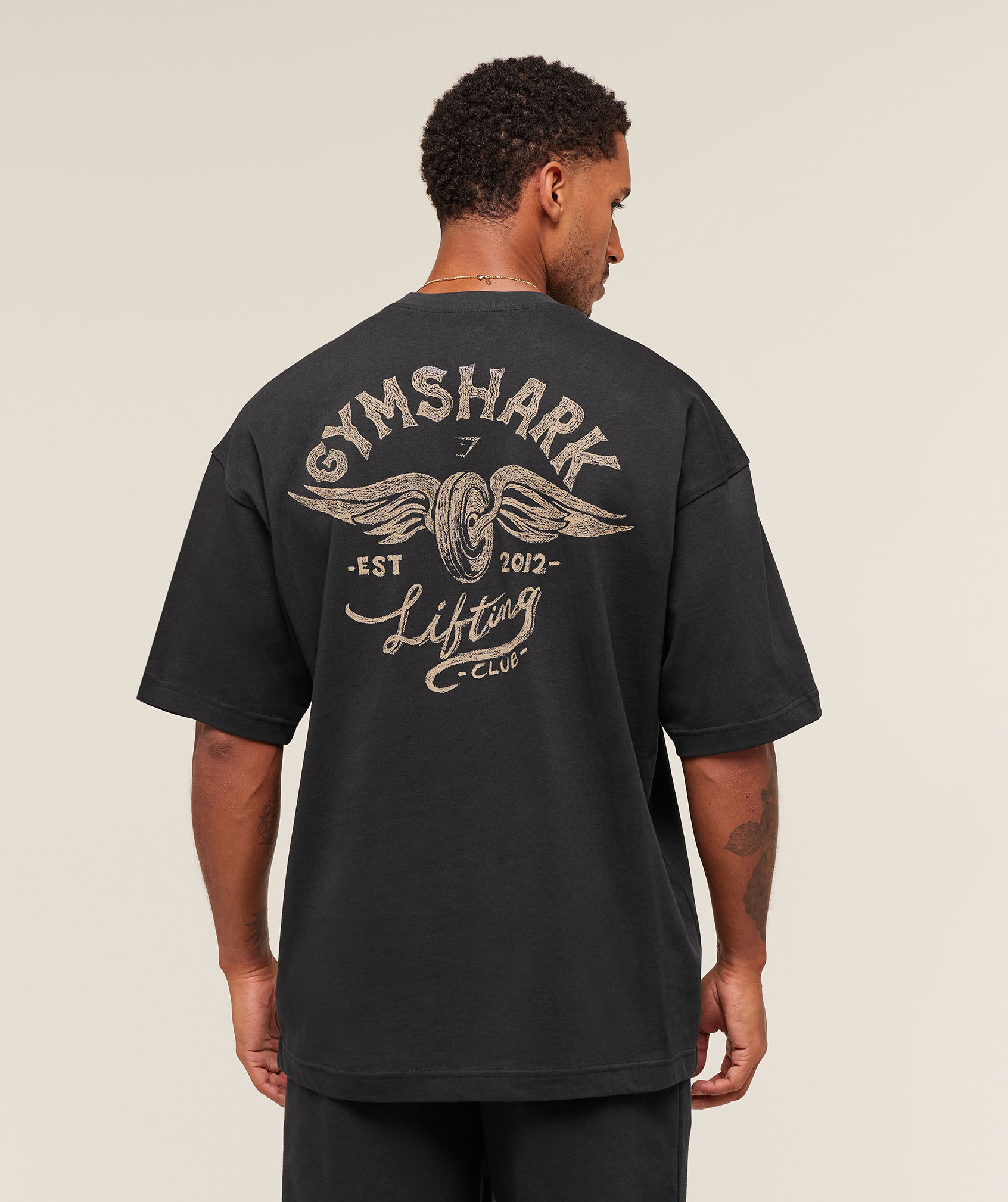 Flying Weights Graphic Oversized T-Shirt