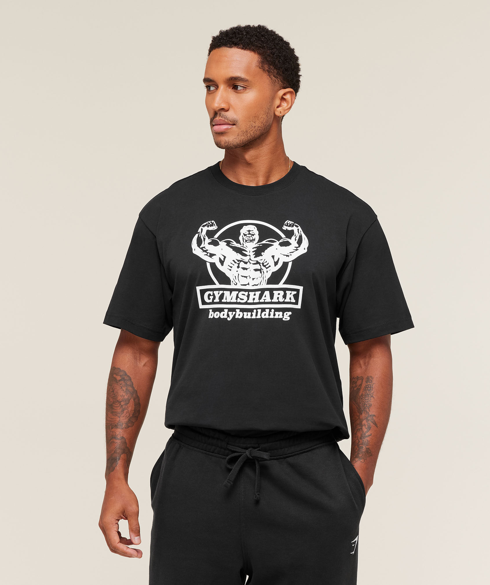 Bodybuilding Graphic Oversized T-Shirt