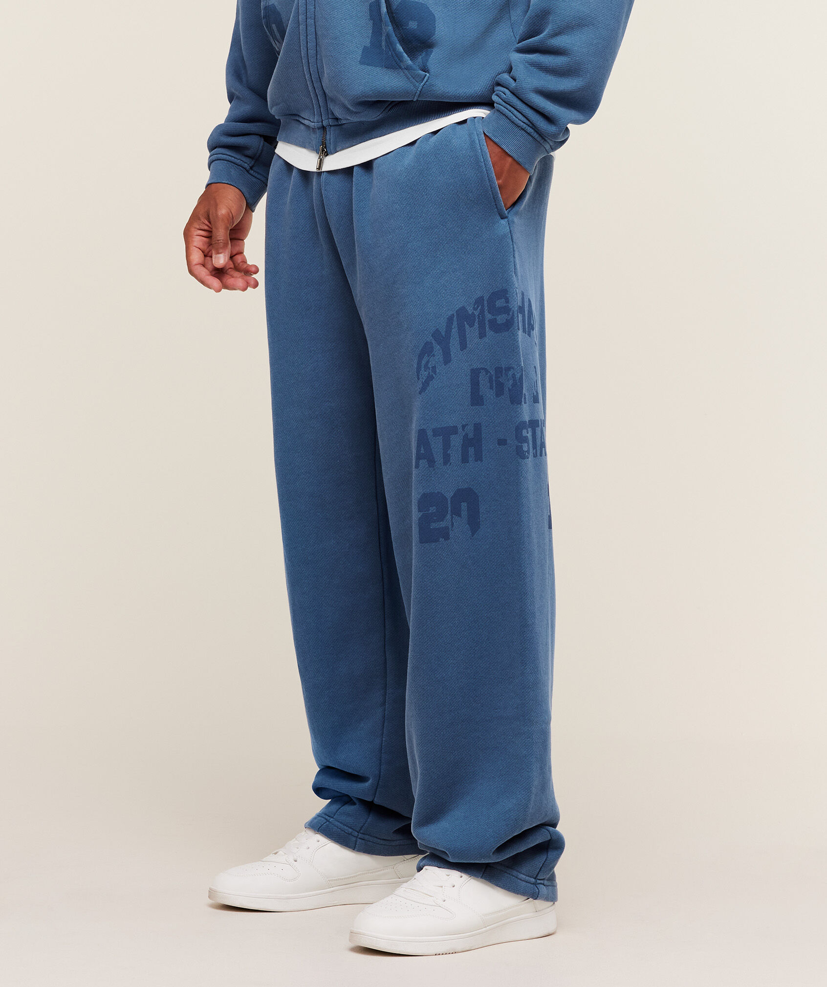 Colegiate Washed Wide Leg Jogger