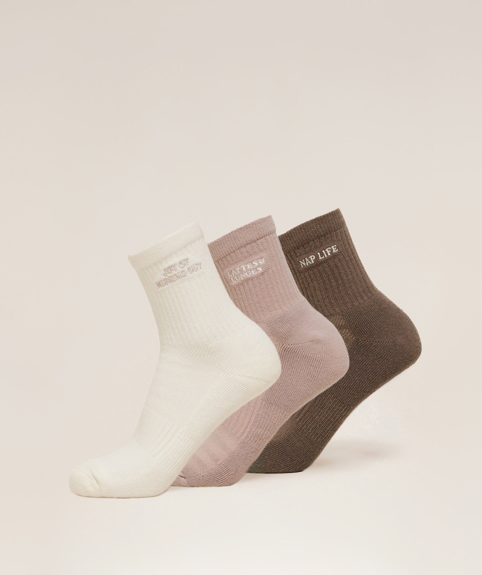 Lattes and Lunges Multi Graphic Midi 3pk