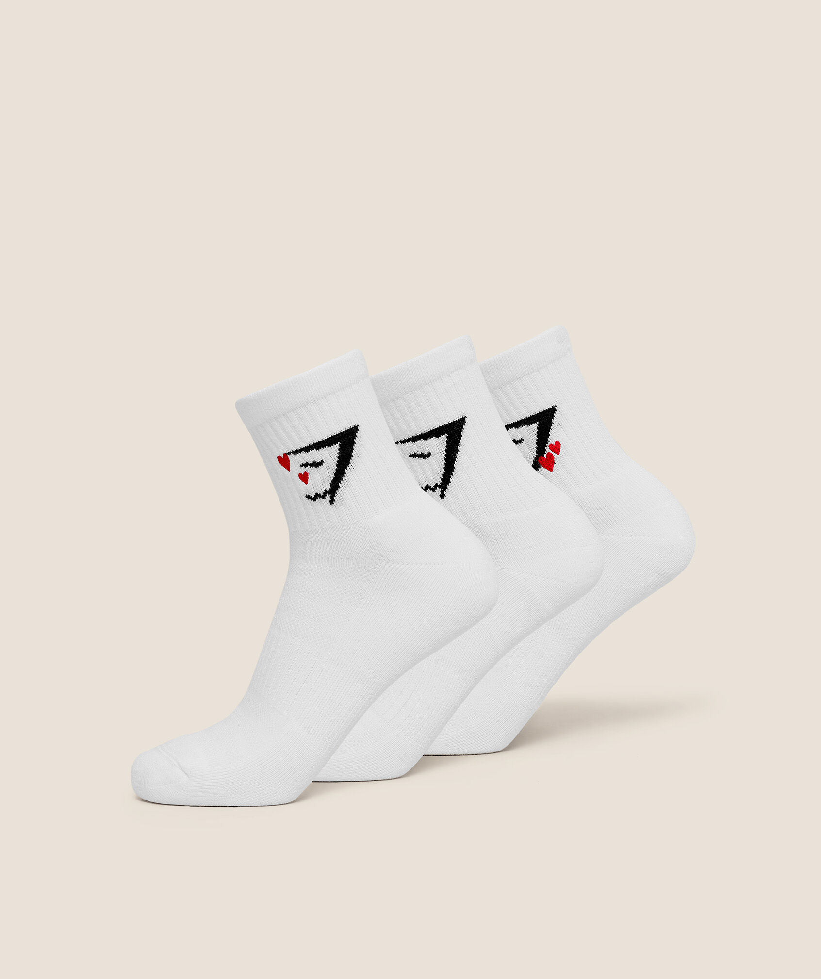 Sharkhead Hearts Graphic Midi 3pk