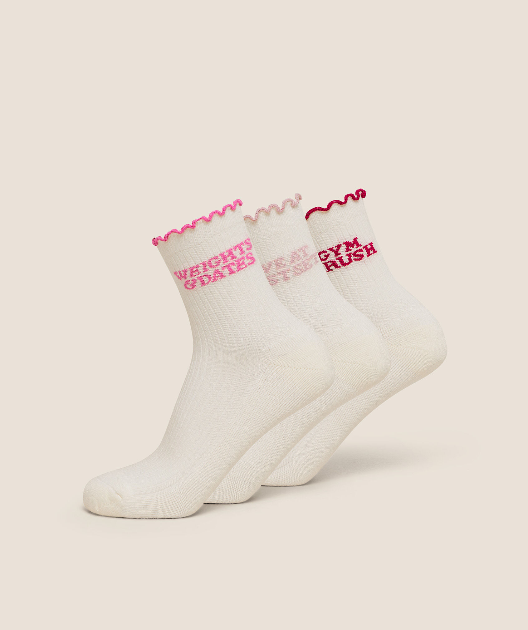 Valentines Graphic Frill Midi 3pk