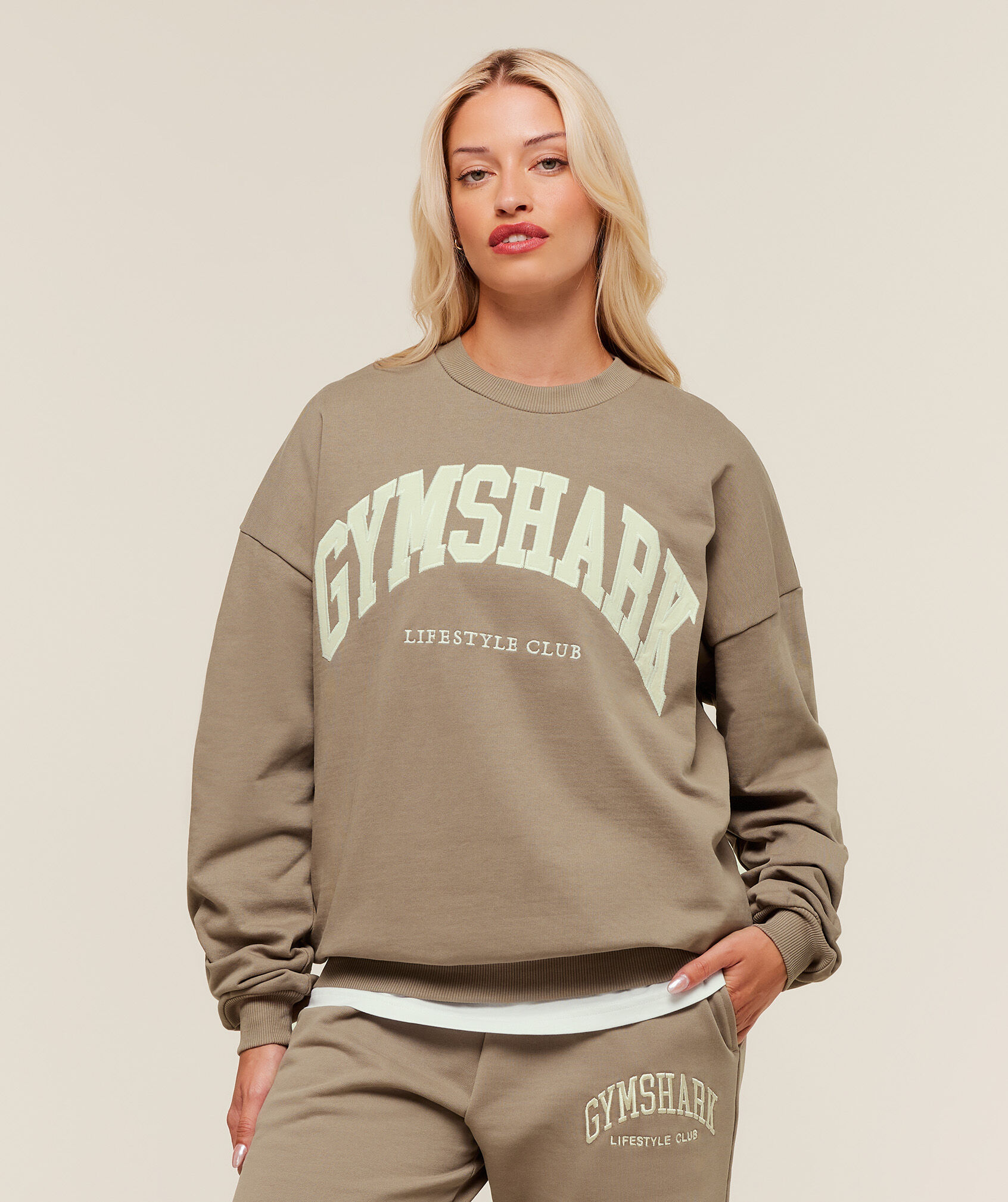 Collegiate Graphic Crew Neck Pullover