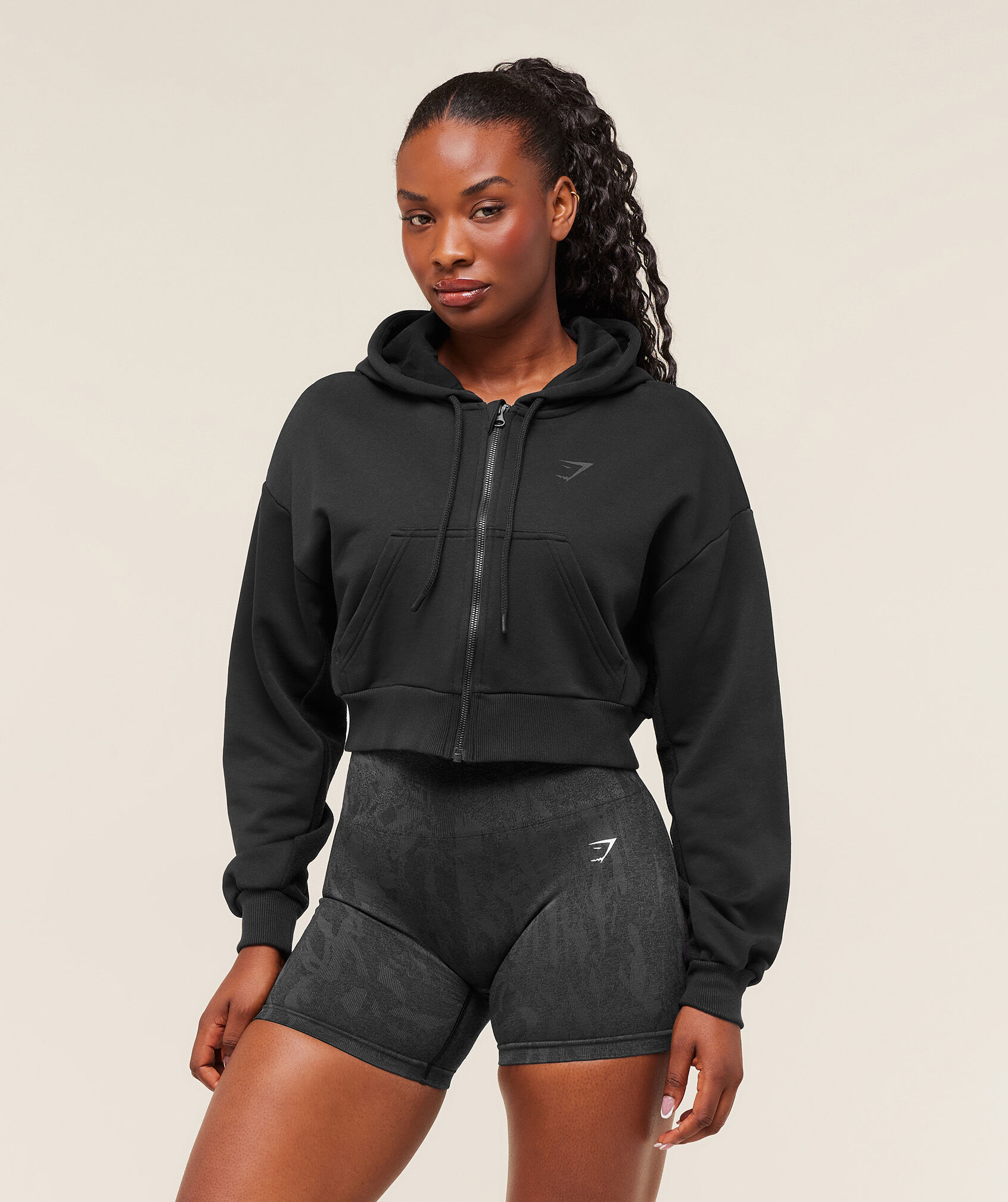 Power Midi Zip Hoodie